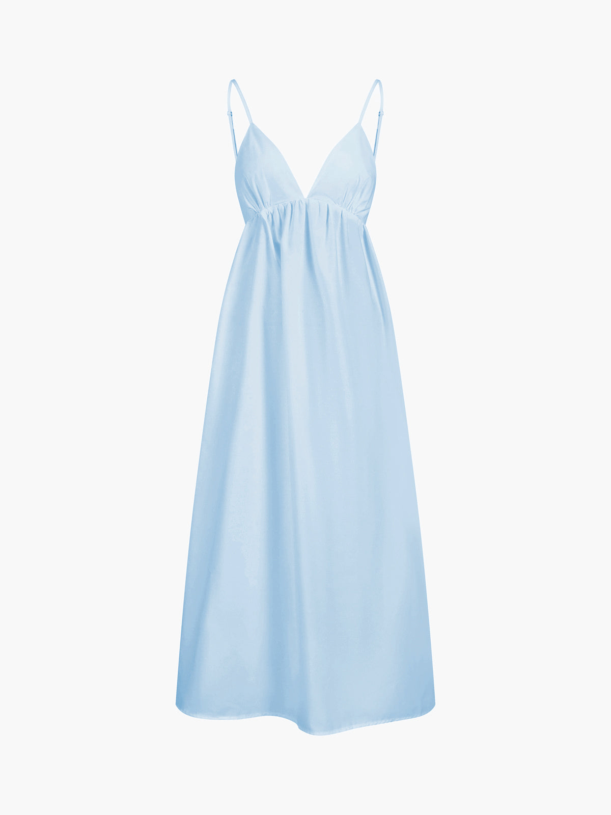 Fernanda | Relaxed Fit Backless Cotton Long Dress