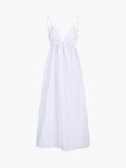 Fernanda | Relaxed Fit Backless Cotton Long Dress