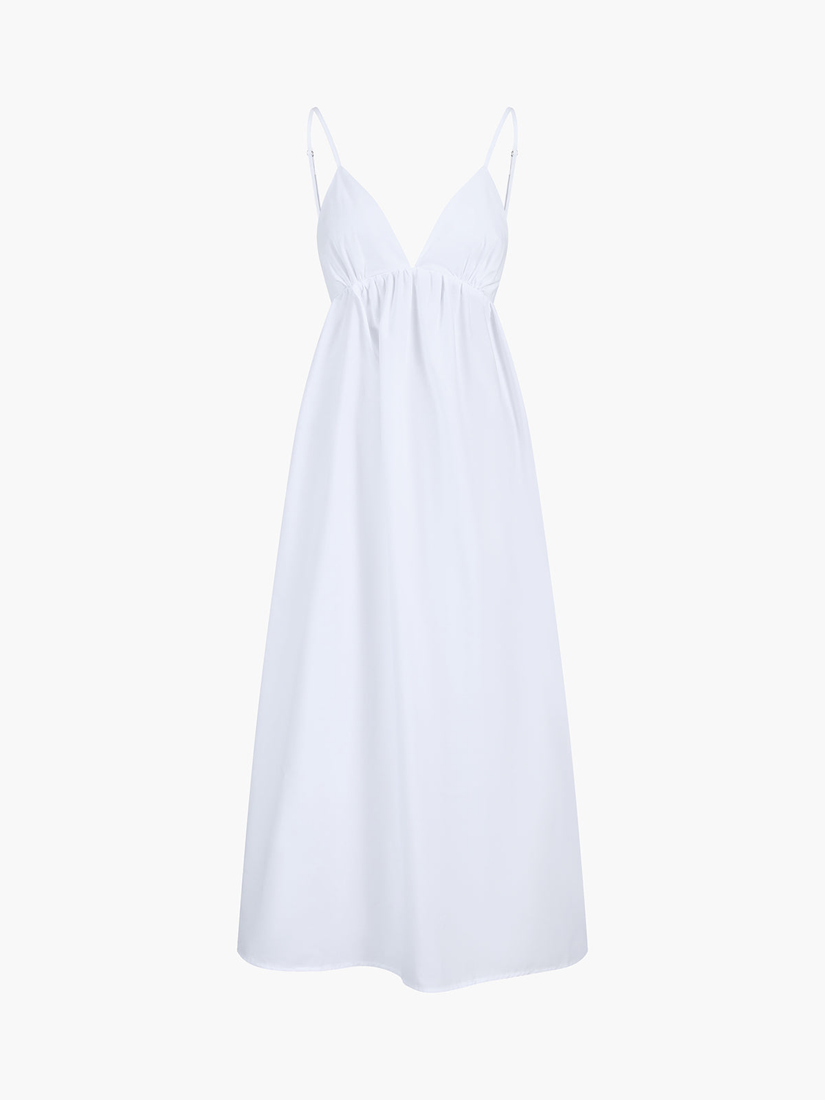 Fernanda | Relaxed Fit Backless Cotton Long Dress