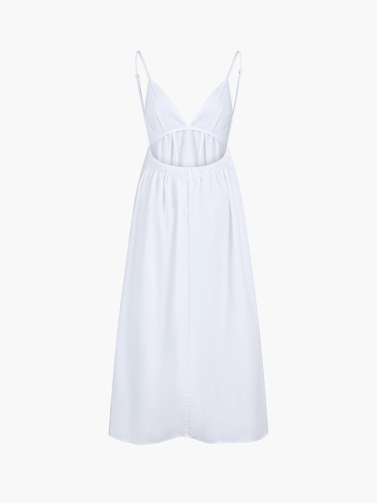 Fernanda | Relaxed Fit Backless Cotton Long Dress