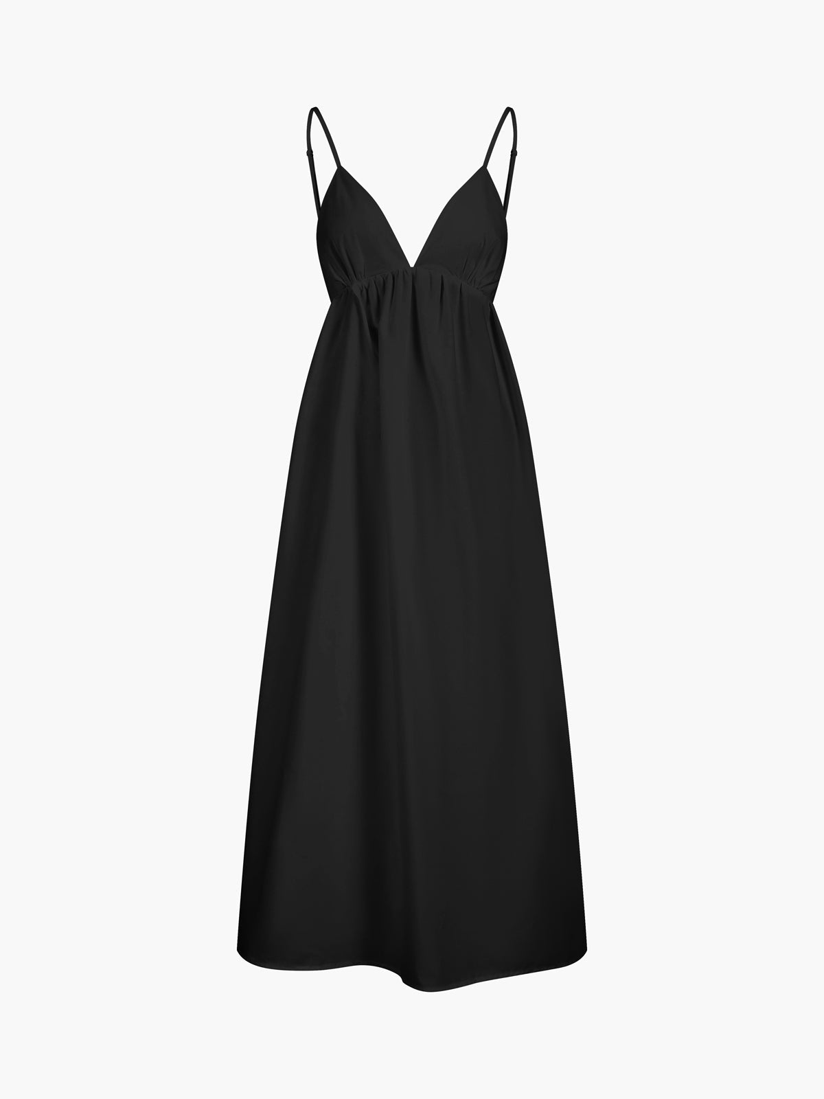 Fernanda | Relaxed Fit Backless Cotton Long Dress