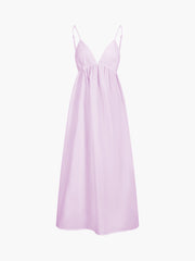 Fernanda | Relaxed Fit Backless Cotton Long Dress