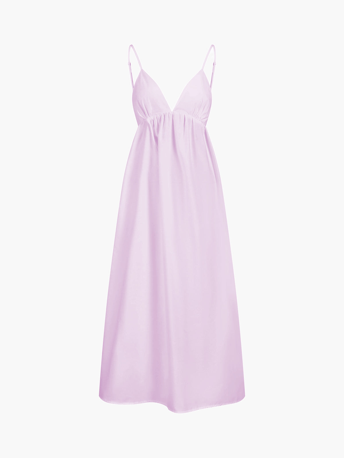 Fernanda | Relaxed Fit Backless Cotton Long Dress
