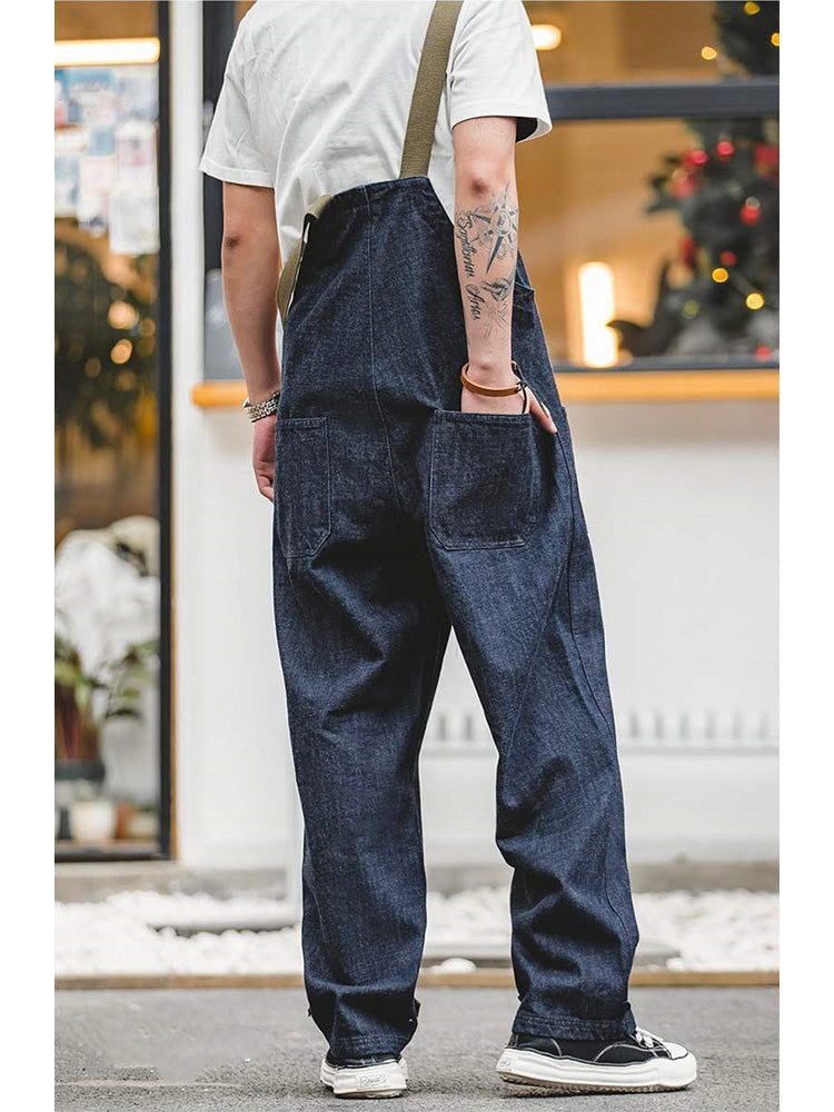 Finley | Loose Fit Straight Leg Denim Overalls
