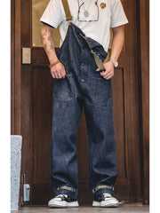 Finley | Loose Fit Straight Leg Denim Overalls