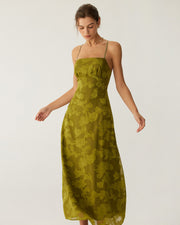 Frances | Ruched Fit Backless Floral Maxi Dress