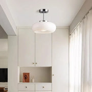 Glass Bauhaus Ceiling Light with Warm Gradient Shade – Ideal for Living Room or Hallway