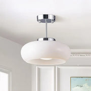 Glass Bauhaus Ceiling Light with Warm Gradient Shade – Ideal for Living Room or Hallway