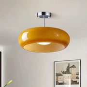 Glass Bauhaus Ceiling Light with Warm Gradient Shade – Ideal for Living Room or Hallway