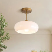 Glass Bauhaus Ceiling Light with Warm Gradient Shade – Ideal for Living Room or Hallway