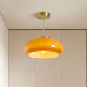 Glass Bauhaus Ceiling Light with Warm Gradient Shade – Ideal for Living Room or Hallway