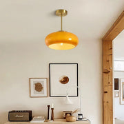 Glass Bauhaus Ceiling Light with Warm Gradient Shade – Ideal for Living Room or Hallway