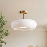 Glass Bauhaus Ceiling Light with Warm Gradient Shade – Ideal for Living Room or Hallway