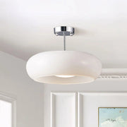 Glass Bauhaus Ceiling Light with Warm Gradient Shade – Ideal for Living Room or Hallway
