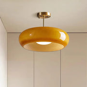 Glass Bauhaus Ceiling Light with Warm Gradient Shade – Ideal for Living Room or Hallway