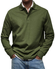 Graham | Slim Fit Long Sleeve Polo Sweater