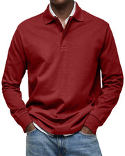 Graham | Slim Fit Long Sleeve Polo Sweater