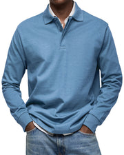 Graham | Slim Fit Long Sleeve Polo Sweater