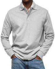 Graham | Slim Fit Long Sleeve Polo Sweater