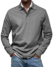 Graham | Slim Fit Long Sleeve Polo Sweater