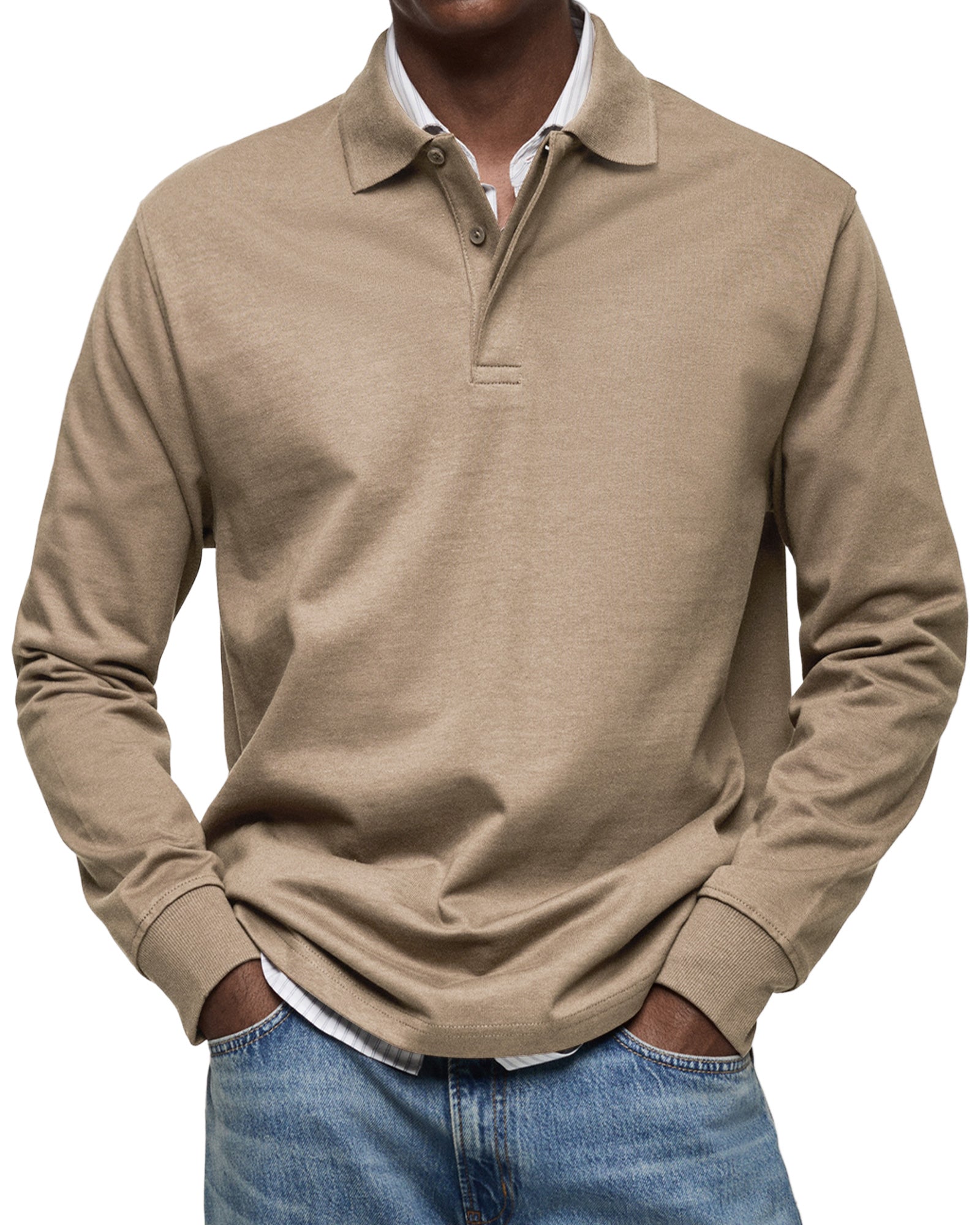 Graham | Slim Fit Long Sleeve Polo Sweater
