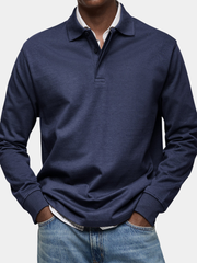 Graham | Slim Fit Long Sleeve Polo Sweater