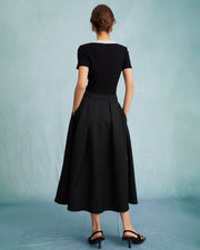 Haven | High Waist Pleated Maxi Skirt