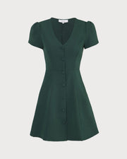 Ida | Relaxed Fit V-Neck Button-Up Summer Dress