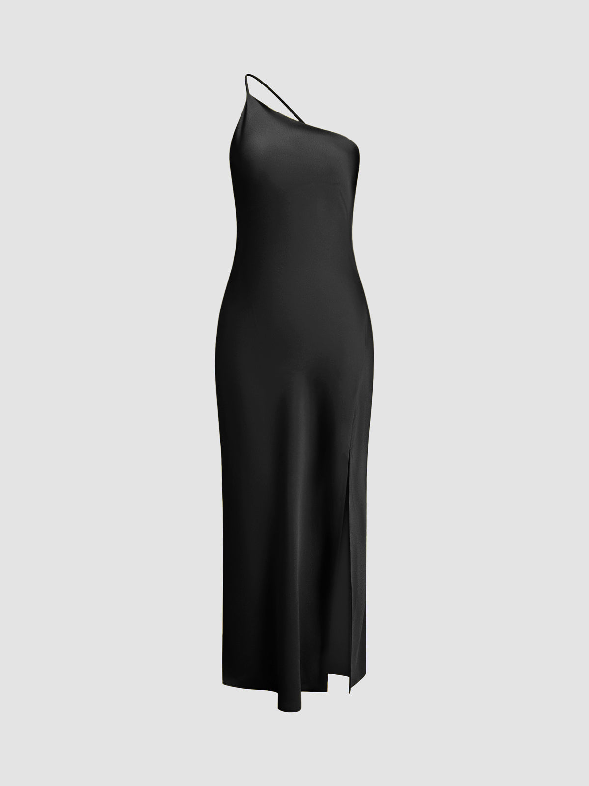 Jade | Open Back Satin Prom Dress With Side Slit