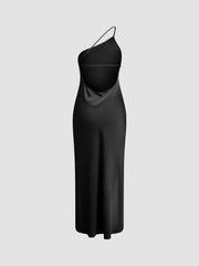 Jade | Open Back Satin Prom Dress With Side Slit