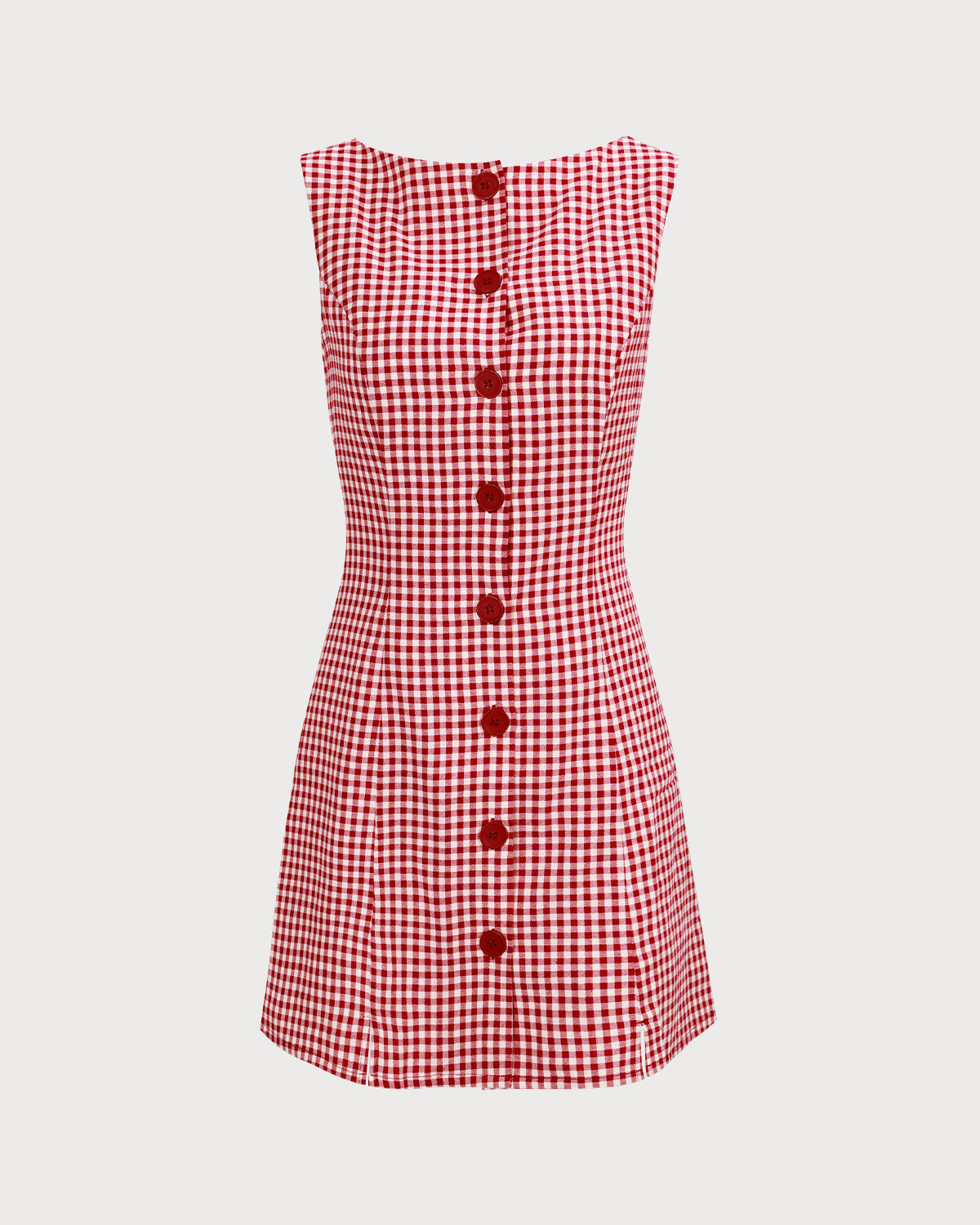 Kaia | Fitted Sleeveless Plaid Mini Ladies Day Dress