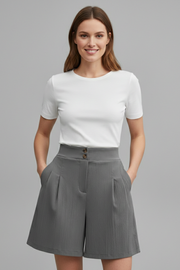 Kennedy | High Waist Wide Leg Shorts