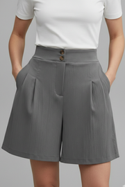Kennedy | High Waist Wide Leg Shorts