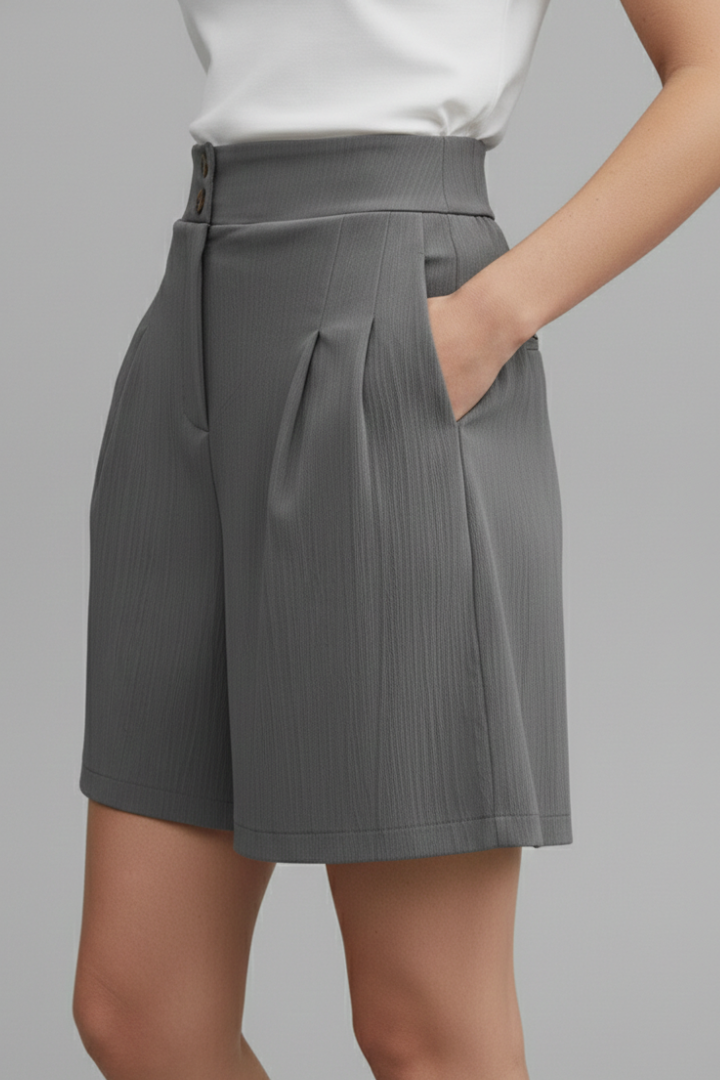 Kennedy | High Waist Wide Leg Shorts