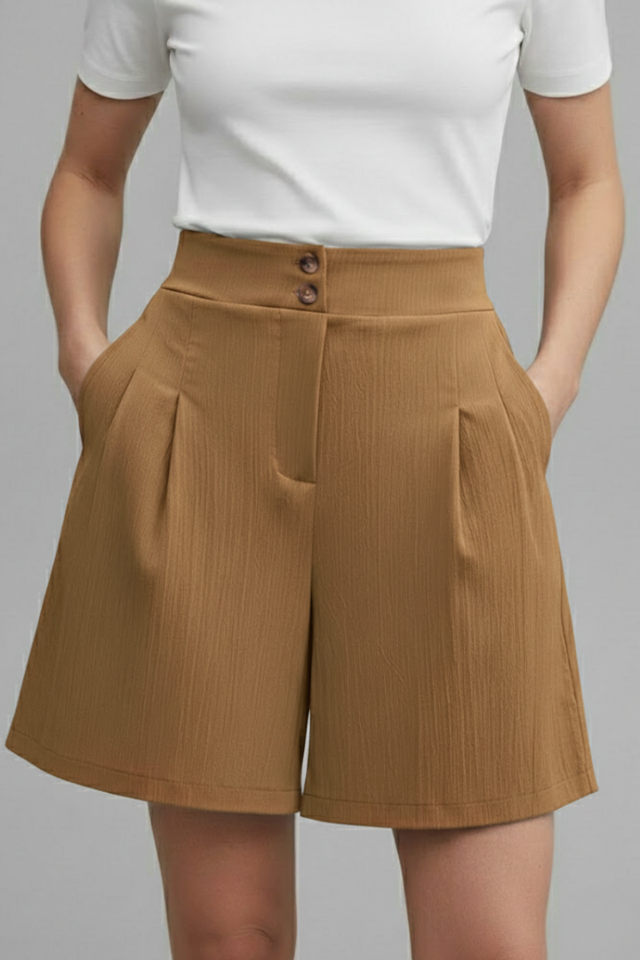 Kennedy | High Waist Wide Leg Shorts