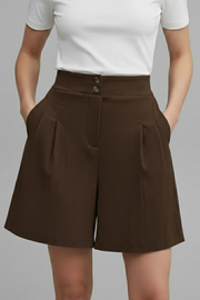 Kennedy | High Waist Wide Leg Shorts