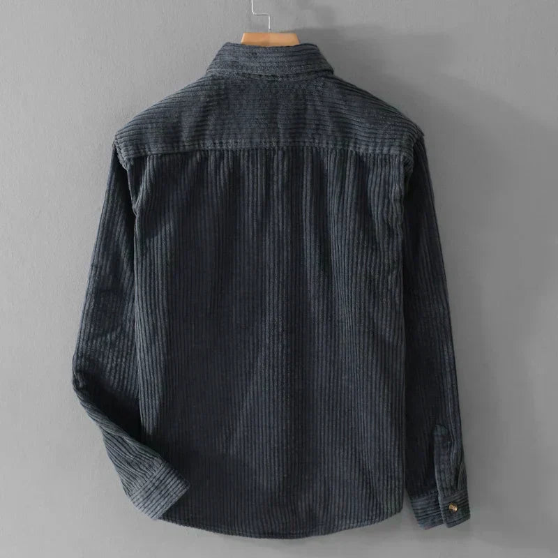 Knox | Slim Fit Ribbed Velvet T-Shirt