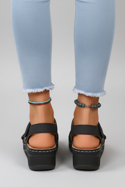 Lara | Casual Wedge Loop Strap Sandals