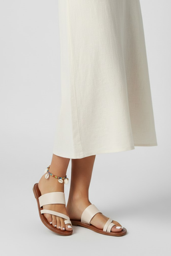 Leona | Slip-On Buckle Strap Sandals