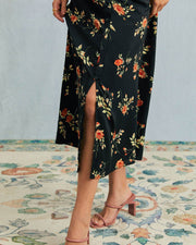 Leonora | Slim Fit V Neck Floral Summer Dress