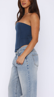 Leonora | Strapless Lace-Up Festival Outfit Bustier Top