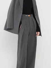 Lillian | Straight Fit Plain Pocket Holiday Pants