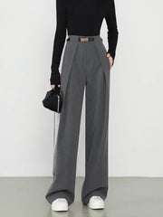 Lillian | Straight Fit Plain Pocket Holiday Pants