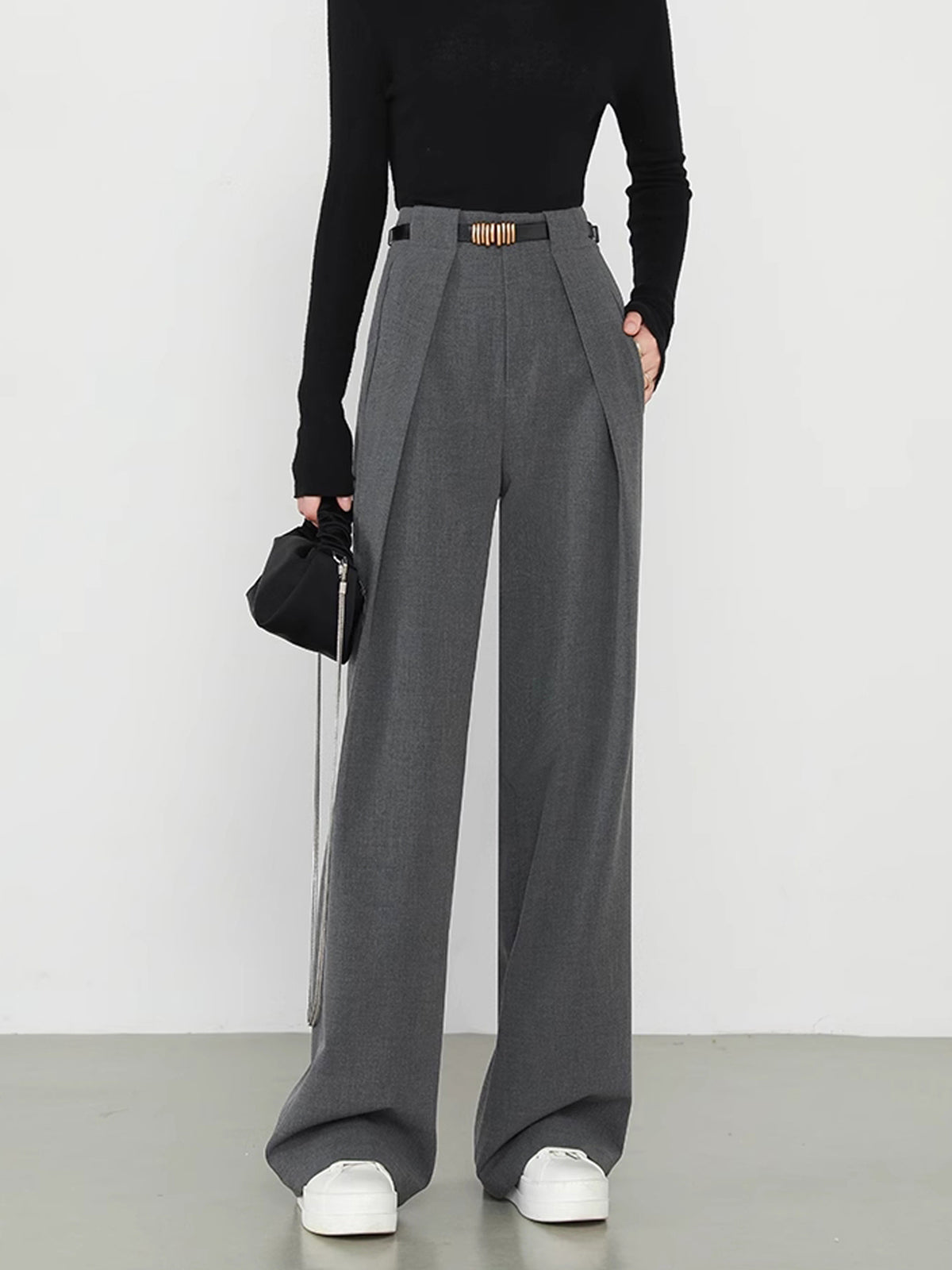 Lillian | Straight Fit Plain Pocket Holiday Pants