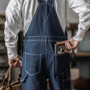 Louis | Slim Fit Indigo Denim Overalls