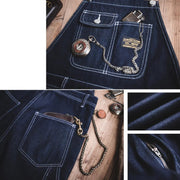 Louis | Slim Fit Indigo Denim Overalls