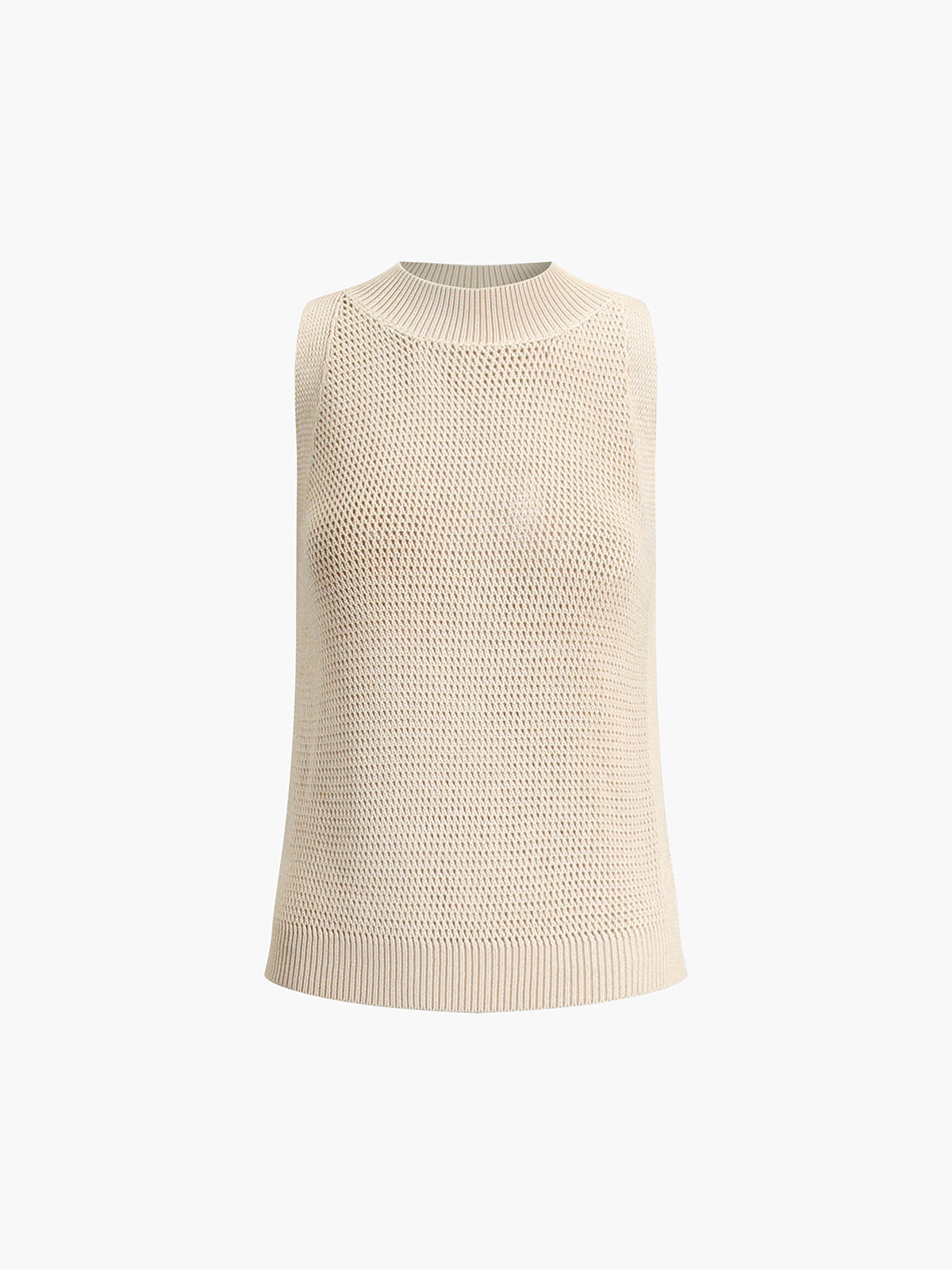 Louisa | Slim Fit Hollow Knit Festival Tank Top