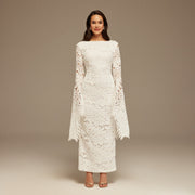 Luciana | Long Sleeve Lace Maxi Dress