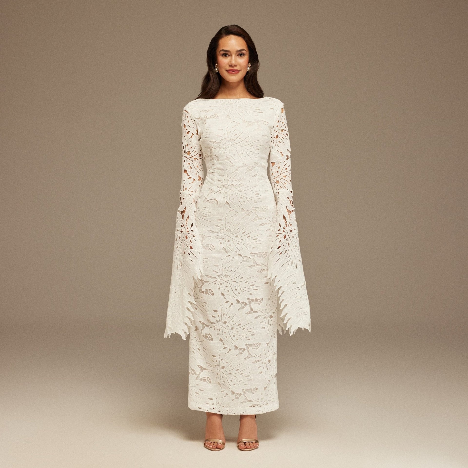 Luciana | Long Sleeve Lace Maxi Dress