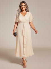 Lucille | Twist Knot A-Line Wedding Guest Dress